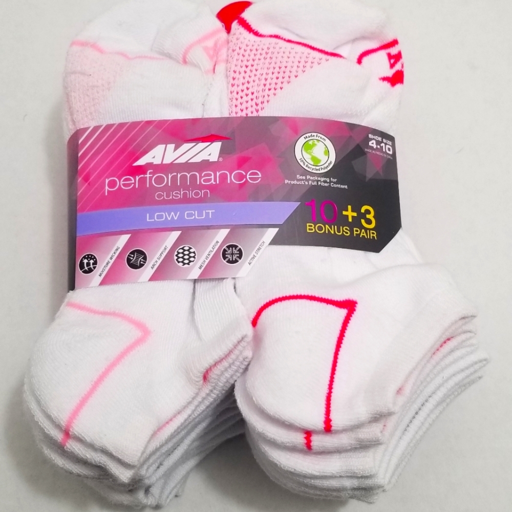 Womens AVIA Socks performance cushion low cut